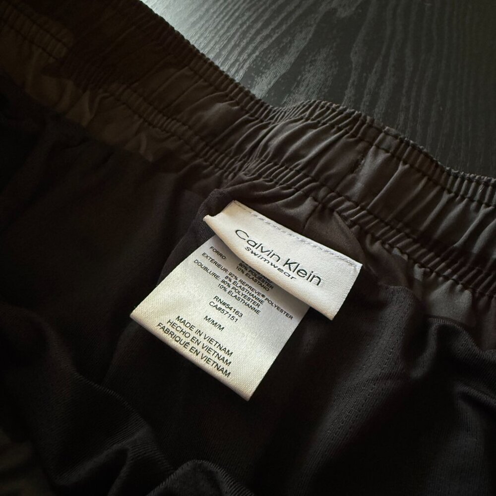 Men's 7 Inch Calvin Klein Swim Trunks - Picture 4 of 5